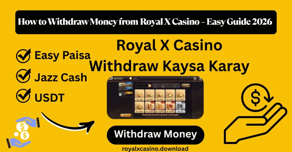 Withdraw Money From Royal X Casino